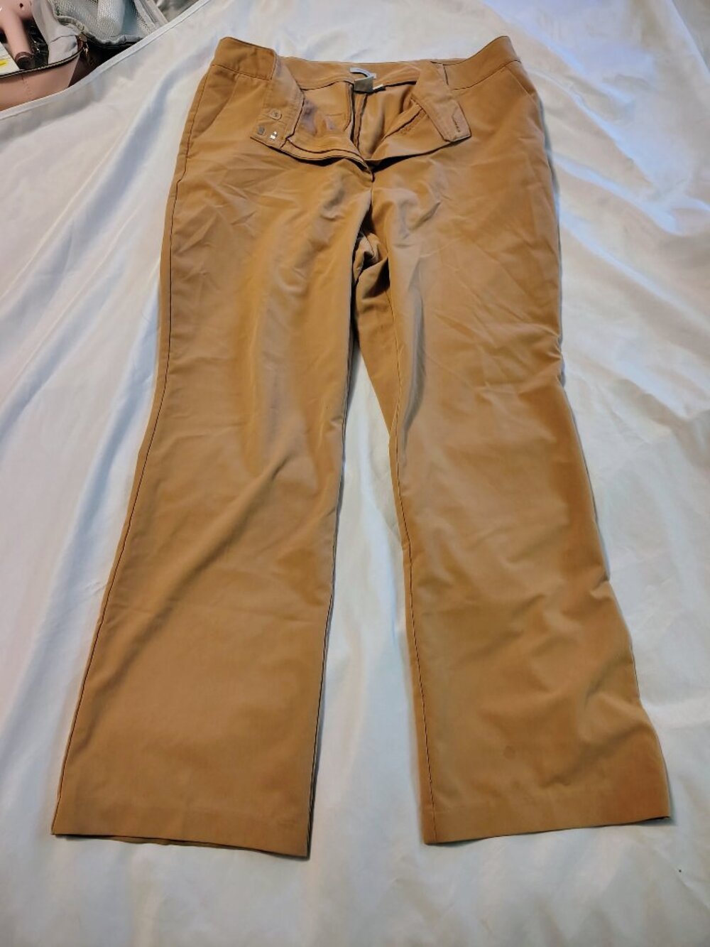 Worthington Camel Tan Dress Pants Classic Career Trouser Slacks Size 18